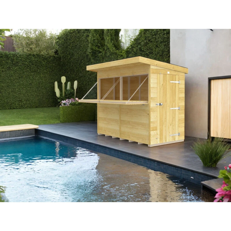 Image of DIY Sheds 8 x 4 BAR, Brown 8X4PBARFF