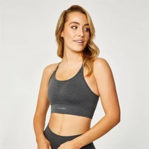 USA Pro Pro Seamless Core Adjustable Strap Bra - Charcoal