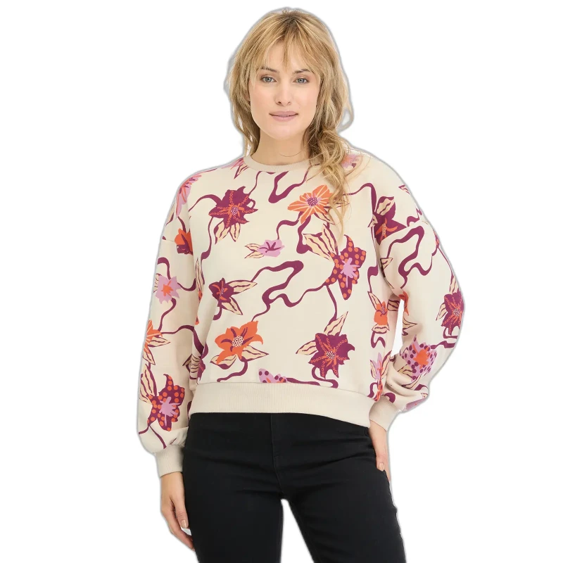 Image of Ragwear Printed womens sweatshirt Ragwear Wuss Beige Female M