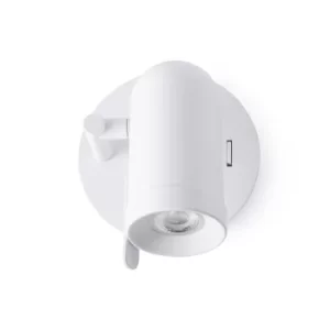 Orleans 1 Light Indoor Adjustable Wall Spotlight White, GU10