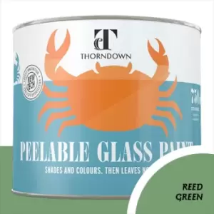 Image of Thorndown Reed Green Peelable Glass Paint 150ml - Opaque