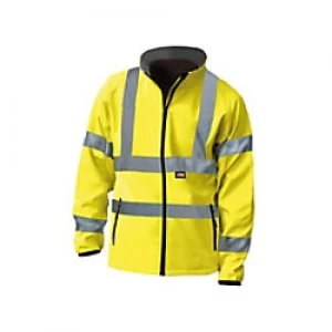 Image of Hi-Vis Yellow Softshell Jacket - L (44in)