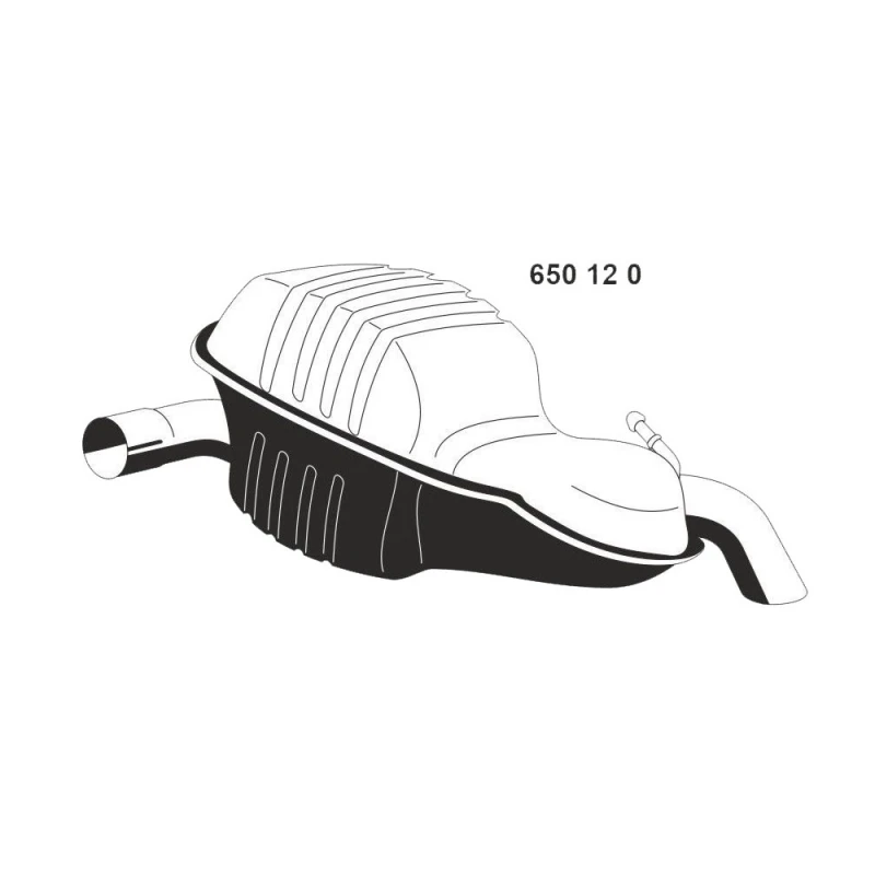 Image of ERNST 650120 Rear silencer End Silencer (3437)