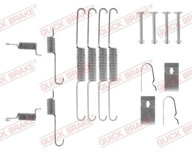 Image of QUICK BRAKE Brake shoe fitting kit QUICK BRAKE 105-0663