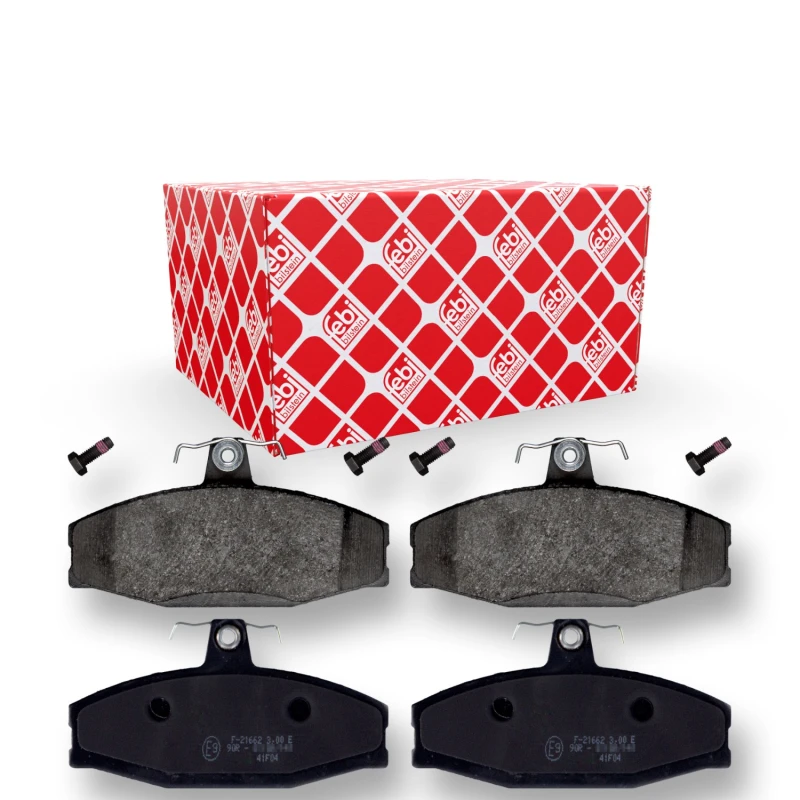 Image of FEBI BILSTEIN 116209 Brake pad set Front Axle, with fastening material Brake Pad Set,disc brake (402)