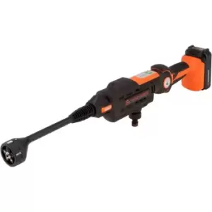 image of Yard Force - 22Bar 20V Aquajet Cordless Pressure Cleaner with 2.5Ah Lithium-Ion Battery, Charger and Accessories LW C02A - black