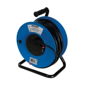 image of PowerMaster Cable Reel 230V Freestanding 13A 50m 4 Socket 934311