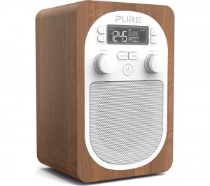 Image of Pure Evoke H2 Portable DAB/FM Clock Radio - Walnut