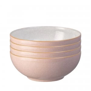 Image of Elements Sorbet Pink 4Pc Cereal Bowl Set
