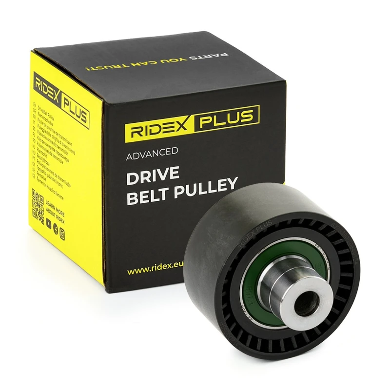 Image of RIDEX PLUS Deflection / guide pulley, V-ribbed belt RIDEX PLUS 312D0053P
