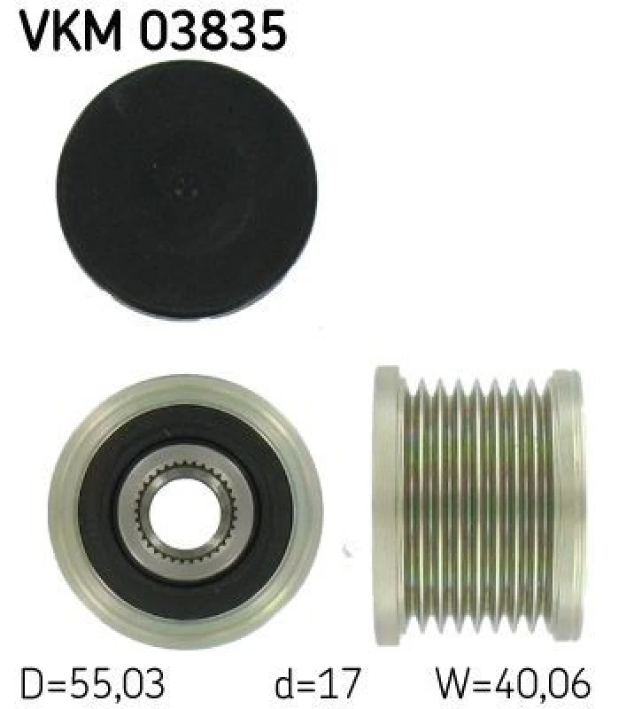 Image of SKF Alternator clutch pulley SKF VKM 03835