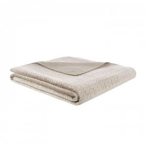 image of Hotel Collection Luxury Cotton Bedspread - Velv Champagne