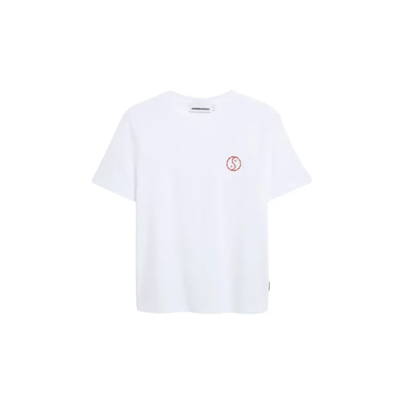 Image of ARMEDANGELS Womens T-Shirt ARMEDANGELS Lualaa Flower Blanc Female M