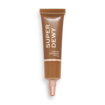 Image of Makeup Revolution Superdewy Liquid Bronzer 15ml (Various Shades) - Medium to Tan