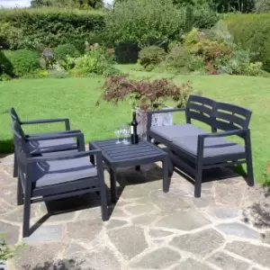 Image of Trabella Venice 2 Seater Conversation Set Grey