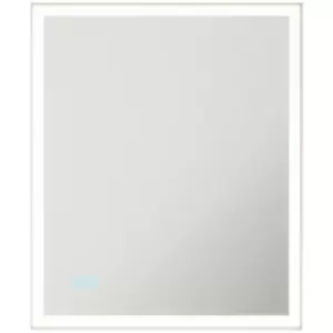 Image of Loops - 500 x 600mm IP44 LED Bathroom Mirror & Demister - Tunable White Diffused Border