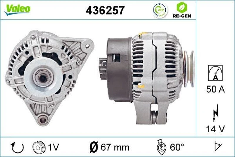 Image of Alternator VALEO 436257