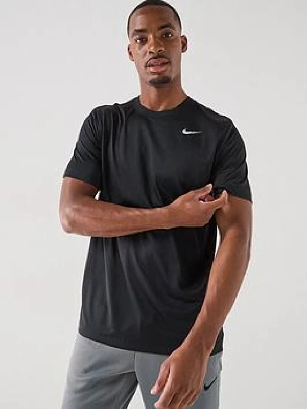Image of Nike Dri-FIT Legend Mens Fitness T-Shirt - Black Male 2XL