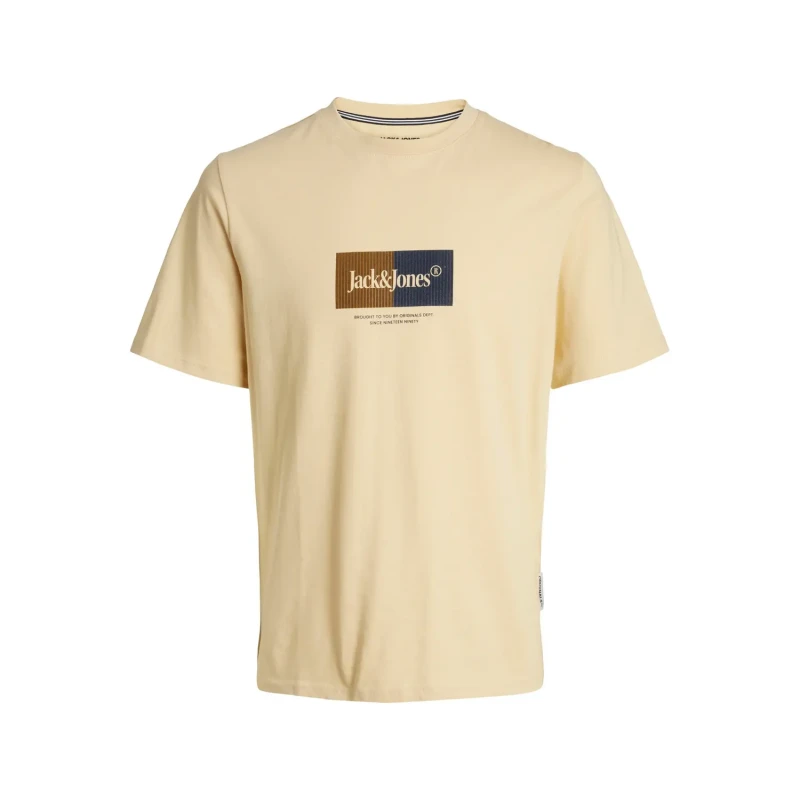 Image of jack & jones T-Shirt Jack & Jones Crew Jordalston Branding Jaune Male L