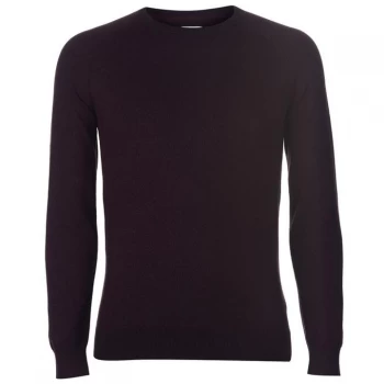 Image of Linea Jones Twist Crew Jumper Mens - Burgundy
