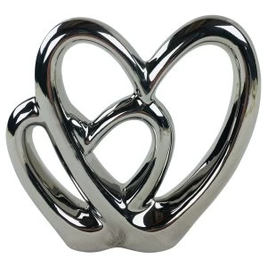 image of Double Heart Ornament 21cm