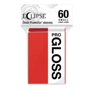 Image of Ultra Pro Eclipse Gloss Apple Red Small Deck Protector Sleeves (60 Sleeves)