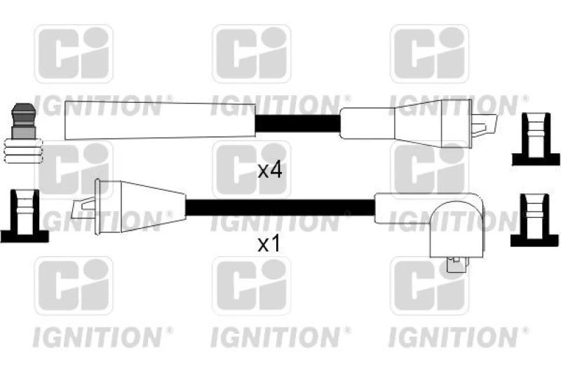 Image of QUINTON HAZELL Ignition lead set QUINTON HAZELL XC256
