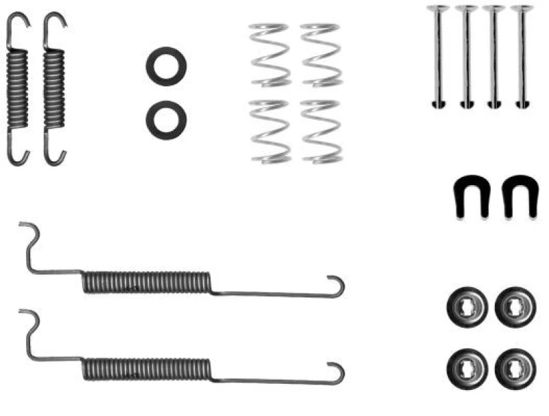 Image of Brake shoe fitting kit TEXTAR 97048300
