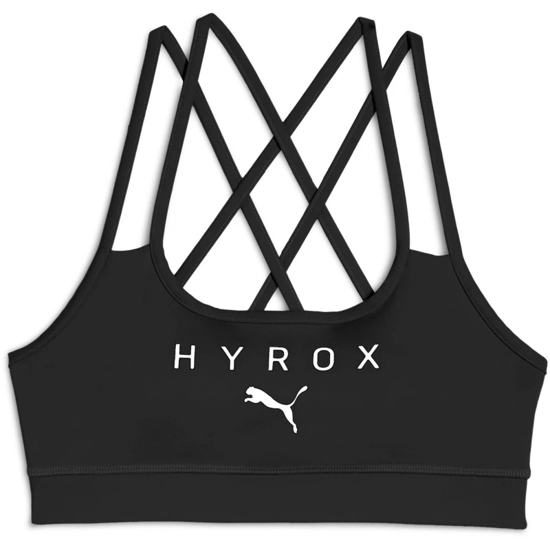 Image of Puma Womens Puma Hyrox Move Strappy Bra Black female 8 (XS)