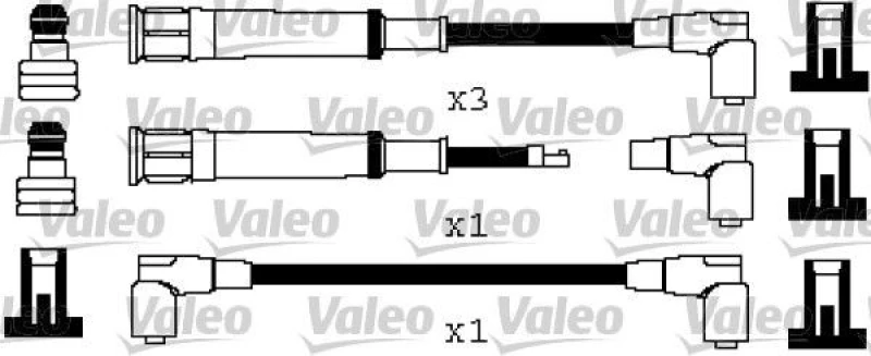 Image of Ignition lead set VALEO 346577