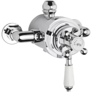 image of Topaz Exposed Shower Valve Dual Handle - Chrome - Hudson Reed