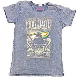 Image of Pink Floyd - Carnegie Hall Unisex Large T-Shirt - Blue
