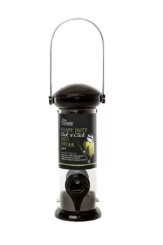 image of Tom Chambers Heavy Duty Flick 'n' Click Seed Feeder - 2 port