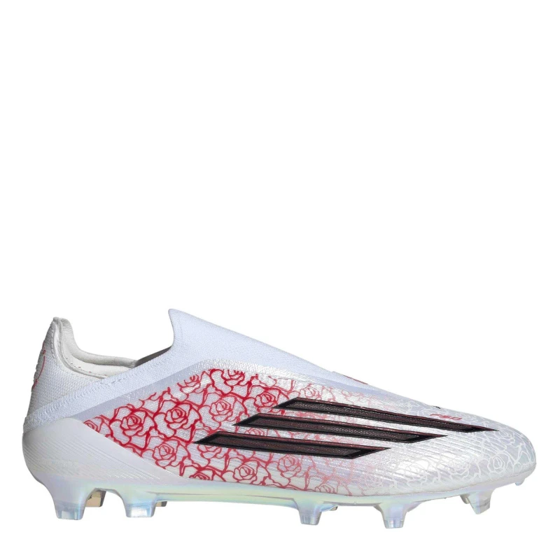Image of adidas F50 Elite Laceless Adults Firm Ground Football Boots White/Blk/Red male 9 (43.3)