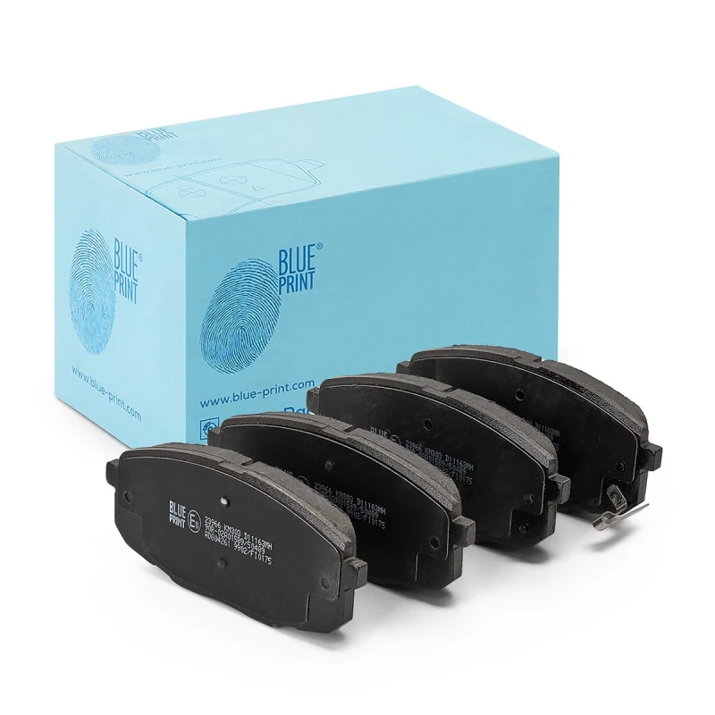 Image of Blue PRINT ADG04261 Brake pad set Front Axle, with acoustic wear warning Brake Pad Set,disc brake (402)
