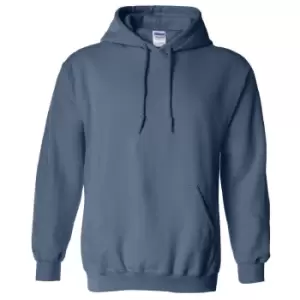 image of Gildan Heavy Blend Adult Unisex Hooded Sweatshirt / Hoodie (L) (Indigo Blue)