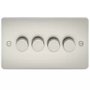 image of KnightsBridge Flat Plate 4G 2 way 10-200W (5-150W LED) trailing edge dimmer - Pearl