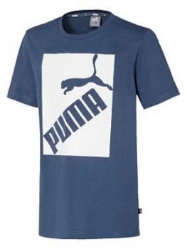 Puma Big Logo T-Shirt - Blue