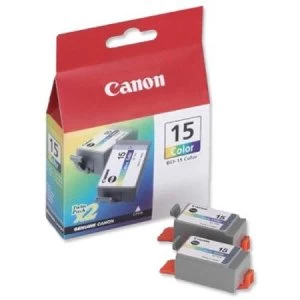 Image of Canon BCI15 Tri Colour Ink Cartridge