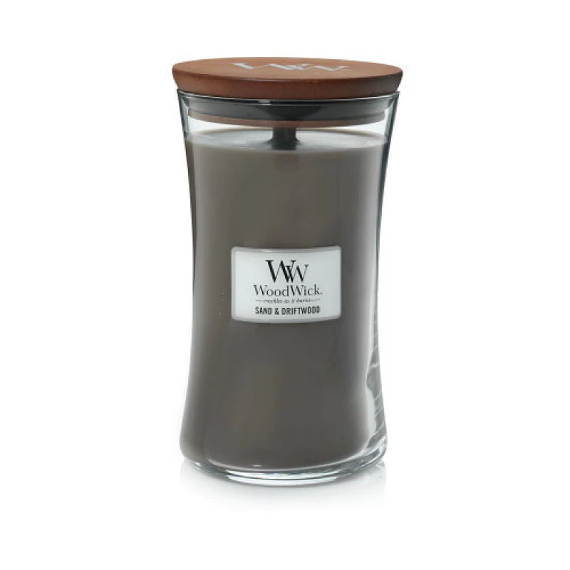 Image of WoodWick Sand & Driftwood Candle Large Hourglass