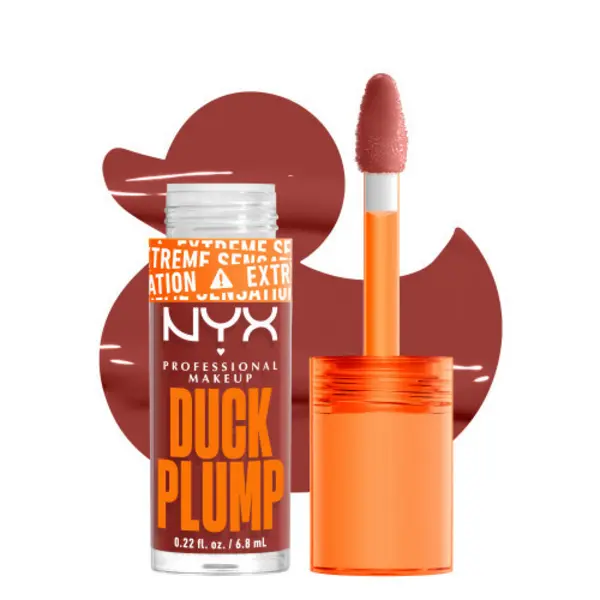 Image of NYX Professional Makeup Duck Plump High Pigment Plumping Lip Gloss 06 Brick Of Time