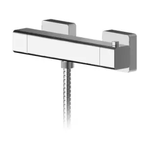 Nuie Thermostatic Chrome Square Bar Valve