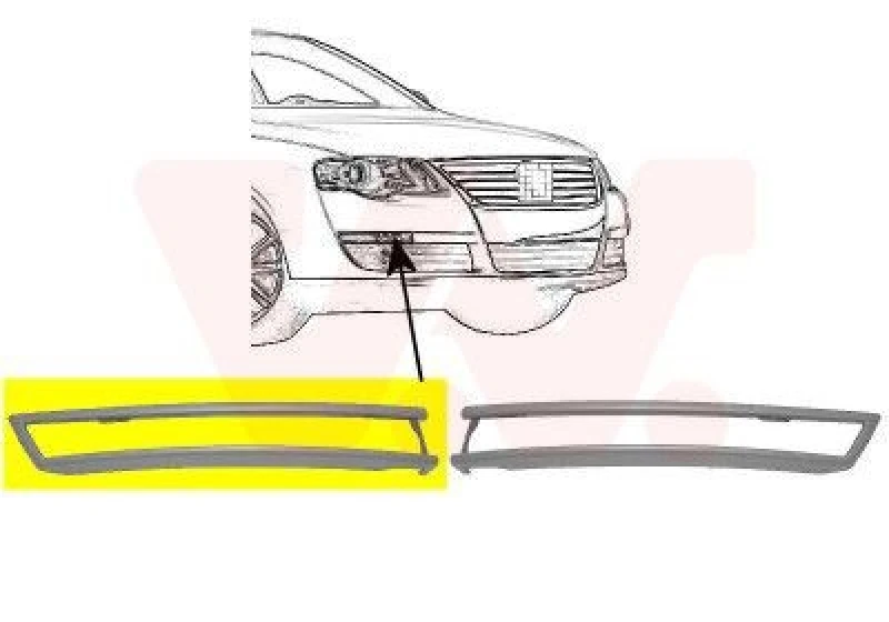 Image of VAN WEZEL Bumper cover VAN WEZEL 5839586