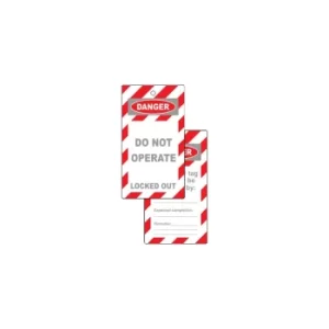 Image of Lockout Tags Do Not Operate Locked Out (Pk-10)