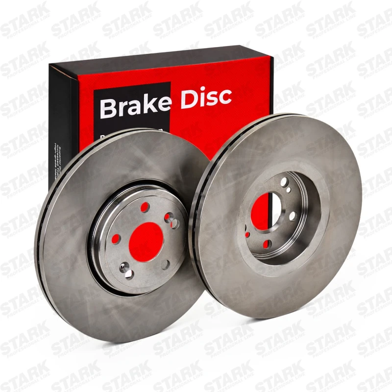Image of STARK SKBD-0022416 Brake disc Front Axle, Vented, Cast Iron, Uncoated, Untreated, without bolts/screws Cast Iron Brake Disc (82)