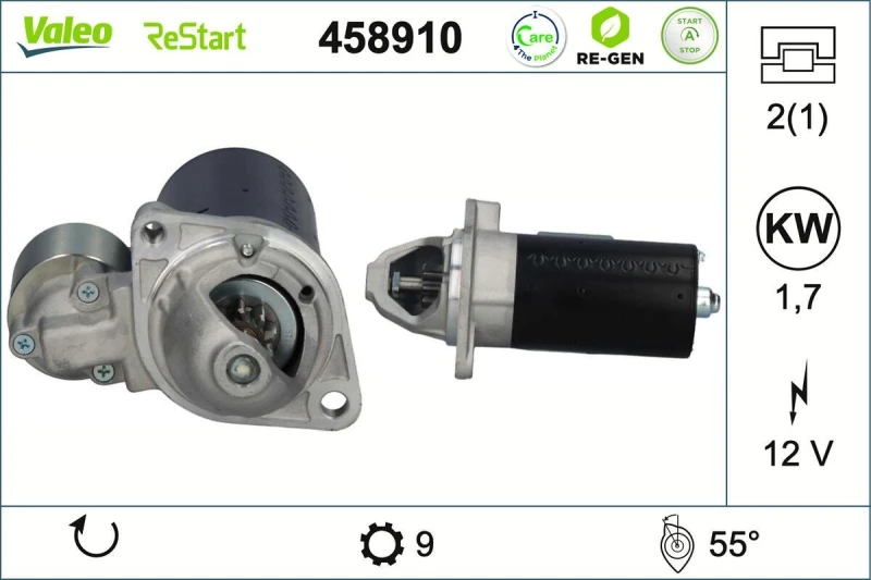 Image of Starter motor VALEO 458910