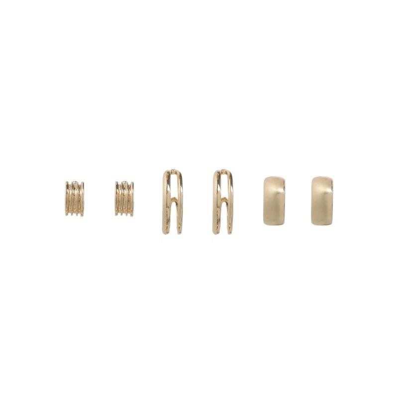 Image of Miso Chunky Hoop Pack - Gold Gold One Size