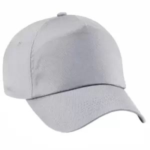 image of Beechfield Unisex Plain Original 5 Panel Baseball Cap (One Size) (Light Grey)