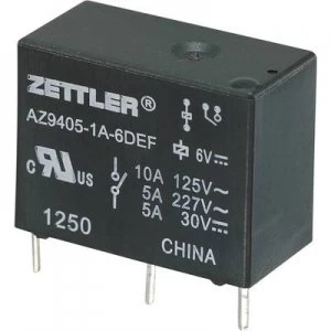 Image of PCB relays 9 Vdc 10 A 1 maker Zettler Electronics