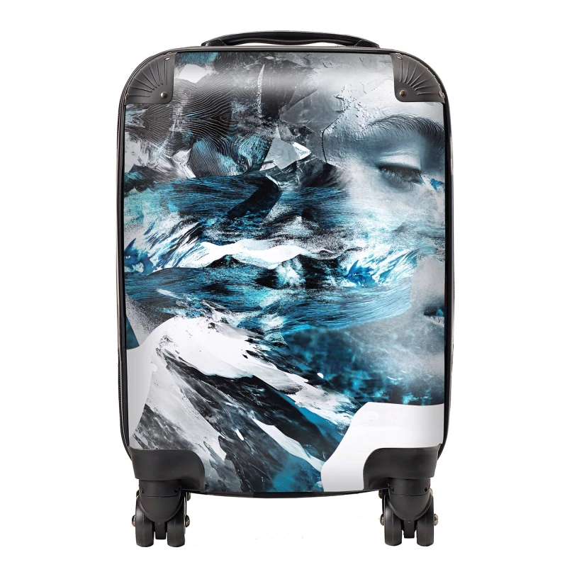 Image of Designer Luggage Calista Vale: 00016 Suitcase in Blue Size: Large Blue Unisex Large